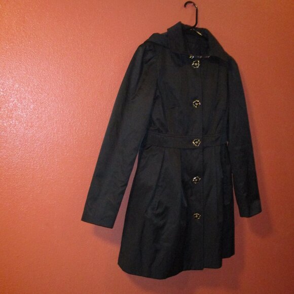 Betsey Johnson Woman X Small Button Down Long Sleeve Hooded Jacket - Picture 2 of 10